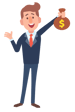 holding money